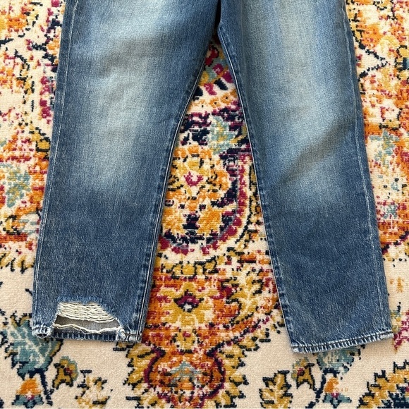 Frame Le Original Straight Distressed Button Fly Jeans 32 - Picture 2 of 8